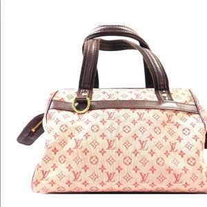 Mini Lin Josephine PM Tote Hand Bag Wine Red Junk